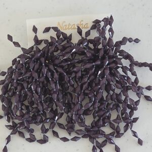 NWT Natasha Couture Purple Beaded Earrings